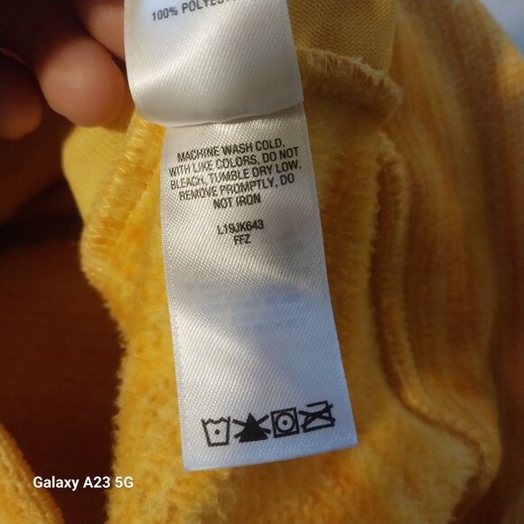 Cabelas Womens Yellow Hooded Full Zip Jacket L/XL Polyester Cozycore Classic - Picture 5 of 9